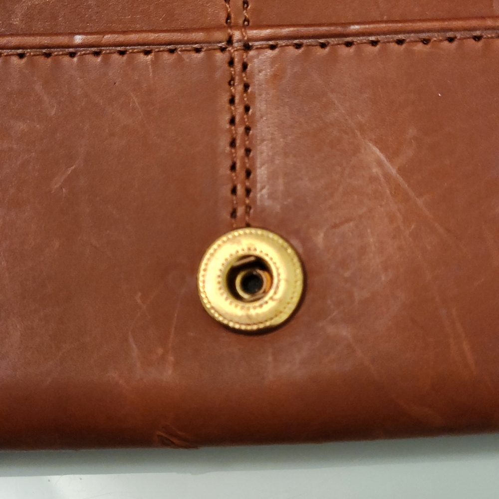 Vintage Coach Glove-Tanned Leather Wallet With Kisslock - Picture 6 of 13